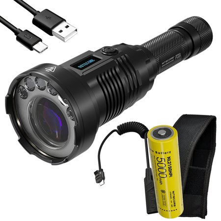 NITECORE 3000 Lumen 1804 Yard Rechargeable LEP Flashlight P35i